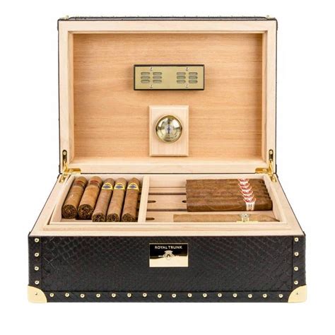 Metal Cigar Boxes and Humidors 